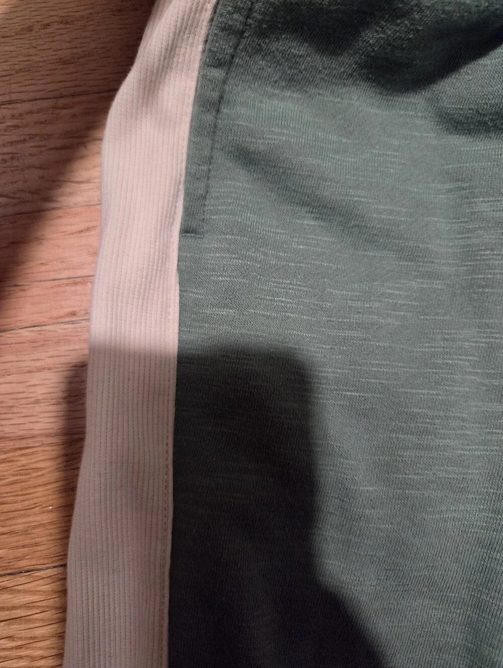 Carter's Sage Green Jogger Pants with Cream Side Panels / Size 3t